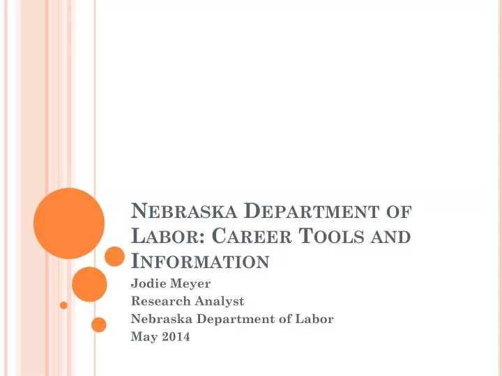 nebraska department of labor career tools and information