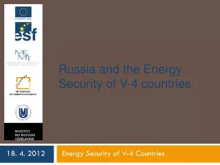 Russia and the Energy Security of V-4 countries