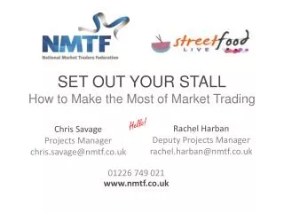 SET OUT YOUR STALL How to Make the Most of Market Trading