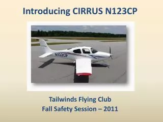 Tailwinds Flying Club Fall Safety Session – 2011