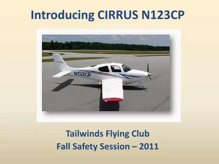 tailwinds flying club fall safety session 2011