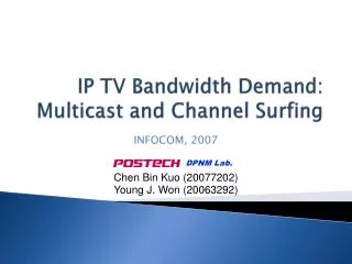 IP TV Bandwidth Demand: Multicast and Channel Surfing