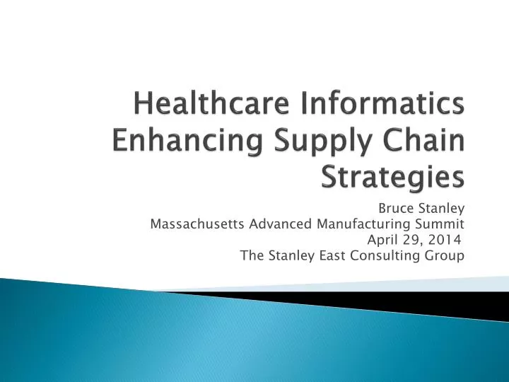 healthcare informatics enhancing supply chain strategies