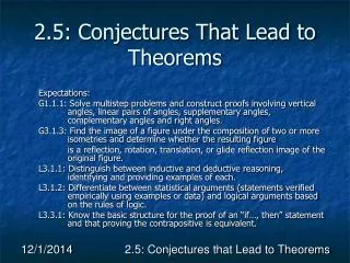 2.5: Conjectures That Lead to Theorems