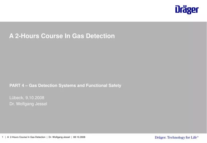 a 2 hours course in gas detection