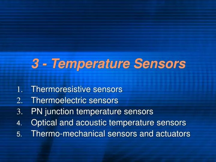 3 temperature sensors