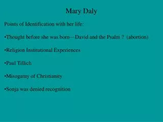 Mary Daly