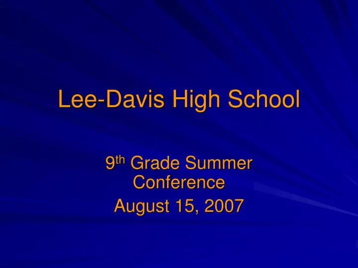 lee davis high school