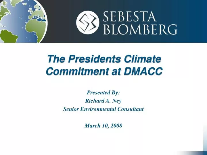 the presidents climate commitment at dmacc