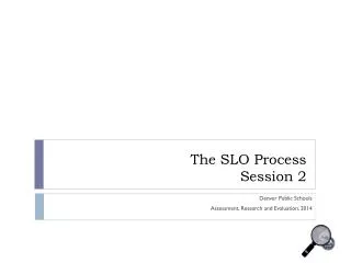 The SLO Process Session 2