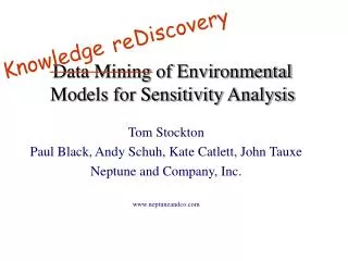 Data Mining of Environmental Models for Sensitivity Analysis