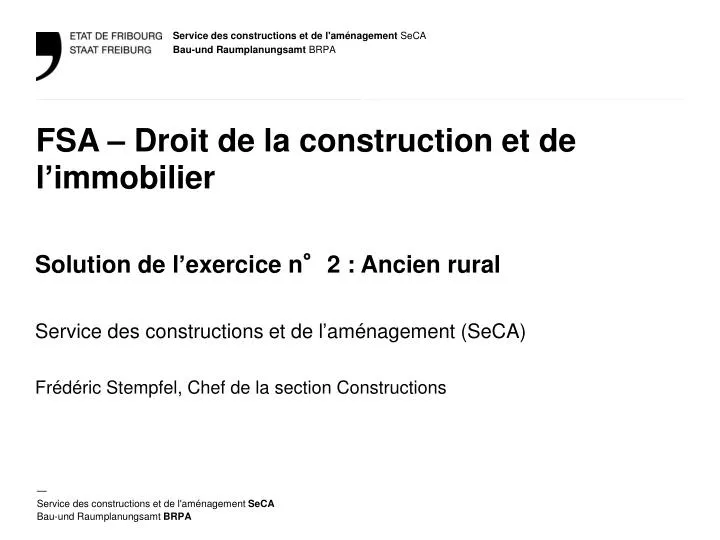 fsa droit de la construction et de l immobilier