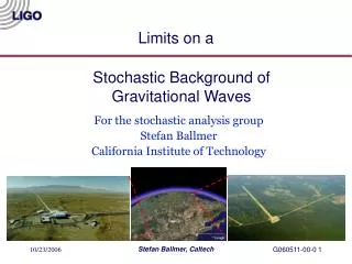 Stochastic Background of Gravitational Waves