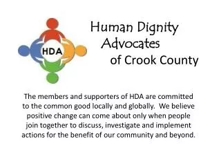 Human Dignity Advocates of Crook County