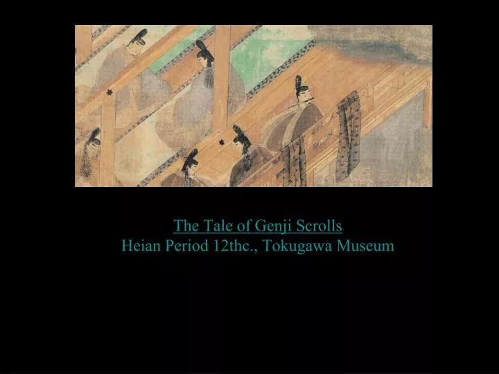the tale of genji scrolls heian period 12thc tokugawa museum