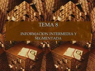 TEMA 8 INFORMACION INTERMEDIA Y SEGMENTADA