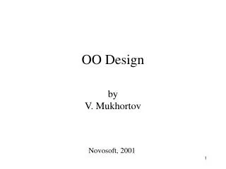 OO Design