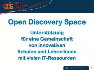 Open Discovery Space