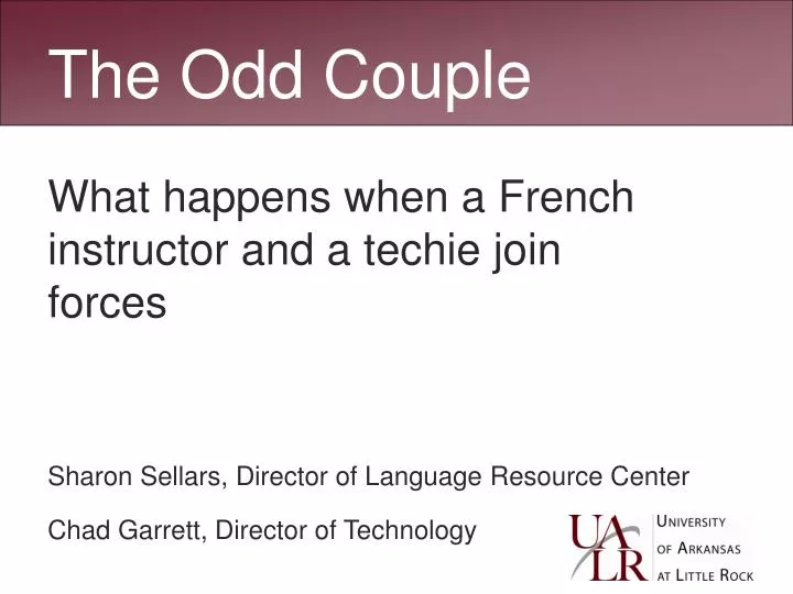 what happens when a french instructor and a techie join forces