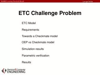ETC Challenge Problem