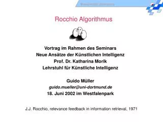 Rocchio Algorithmus