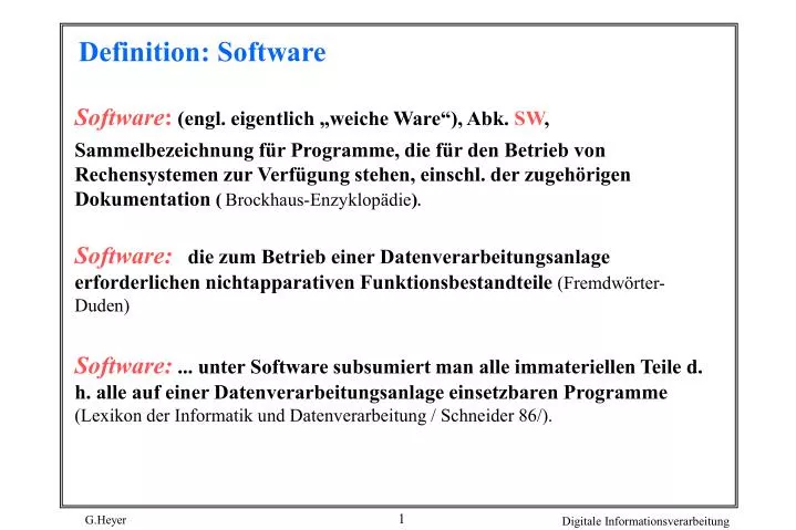 definition software