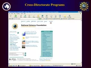 Cross-Directorate Programs