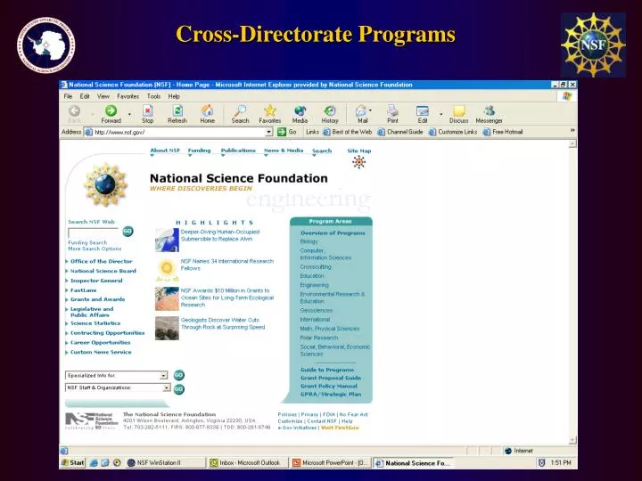 cross directorate programs