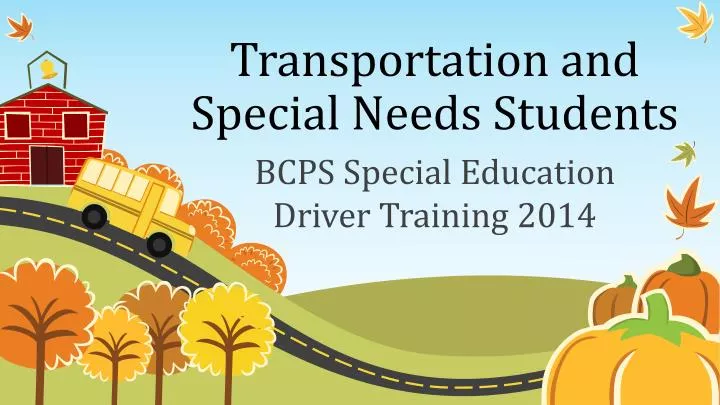 transportation and special needs students
