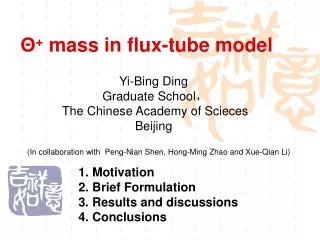 Θ + mass in flux-tube model