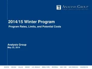 2014/15 Winter Program