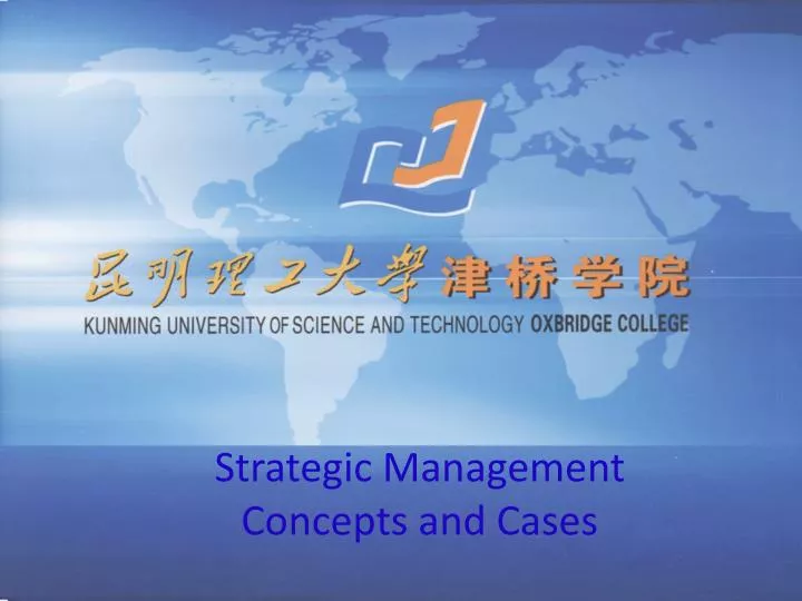 strategic management concepts and cases