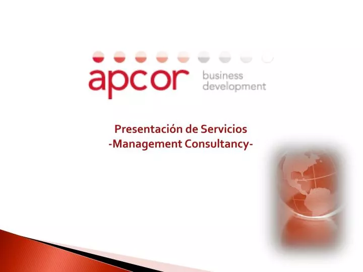 presentaci n de servicios management consultancy