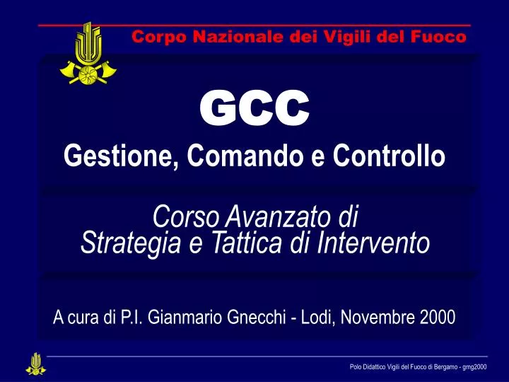 gcc gestione comando e controllo