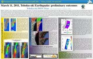 March 11, 2011, Tohoku-oki Earthquake: preliminary outcomes