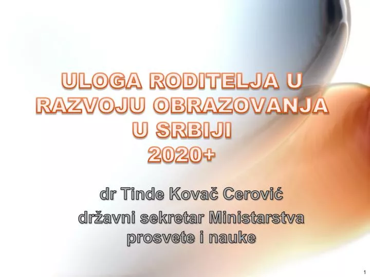 uloga roditelja u razvoj u obrazovanja u srbiji 2020