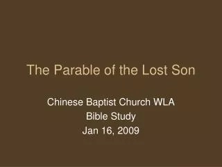 The Parable of the Lost Son