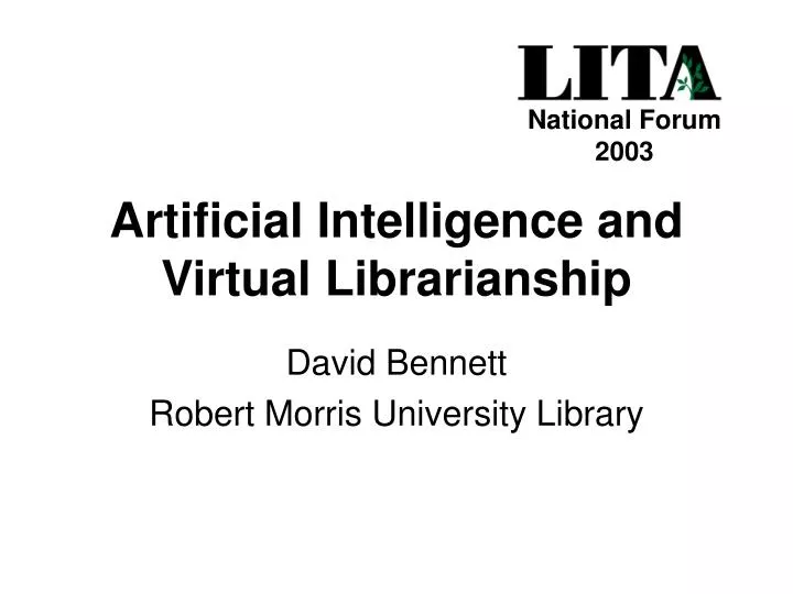 artificial intelligence and virtual librarianship