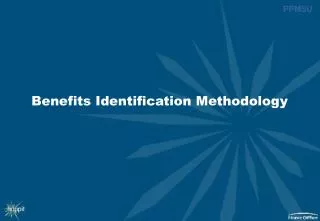 Benefits Identification Methodology