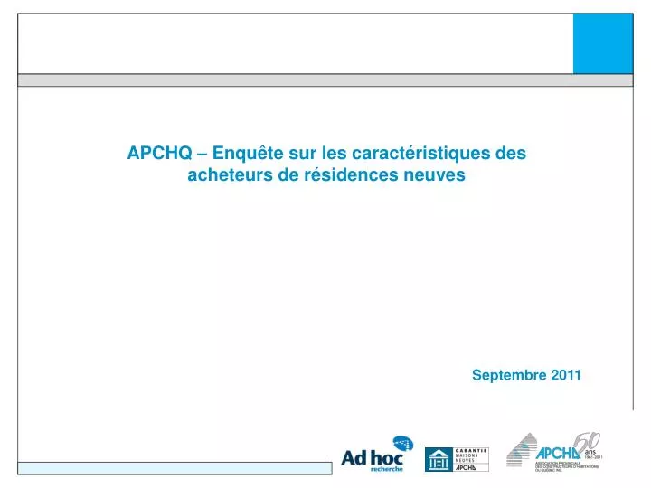 apchq enqu te sur les caract ristiques des acheteurs de r sidences neuves