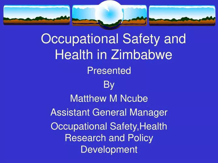 occupational safety and health in zimbabwe