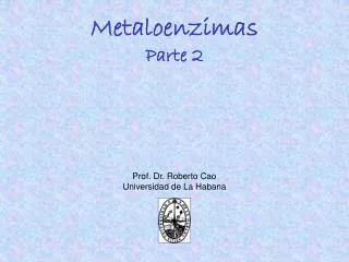 Metaloenzimas Parte 2