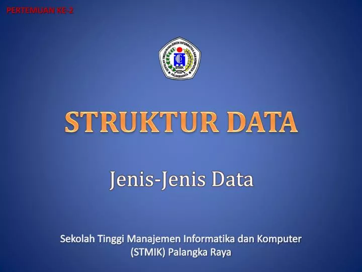 struktur data jenis jenis data