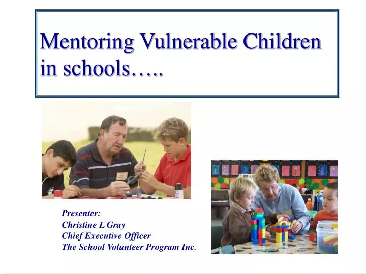 mentoring vulnerable children in schools