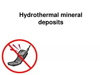 Hydrothermal mineral deposits