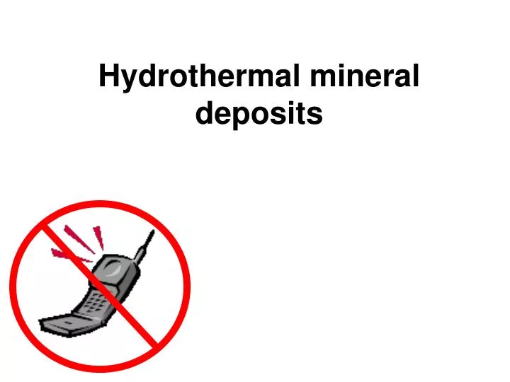 hydrothermal mineral deposits