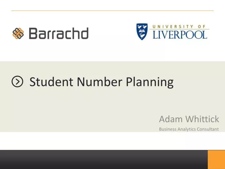 student number planning