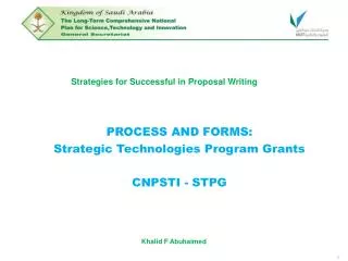 Strategies for Successful in Proposal Writing