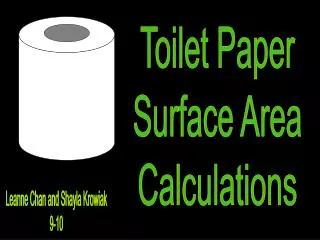 Toilet Paper Surface Area Calculations