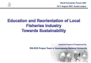 RIS-RCE Project Team in Gyeongsang National University